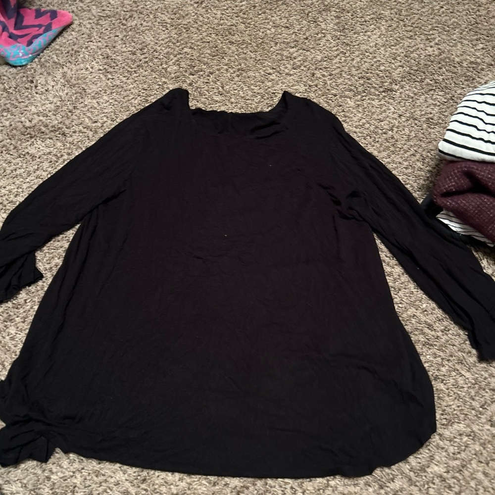 Long black sleeve blouse